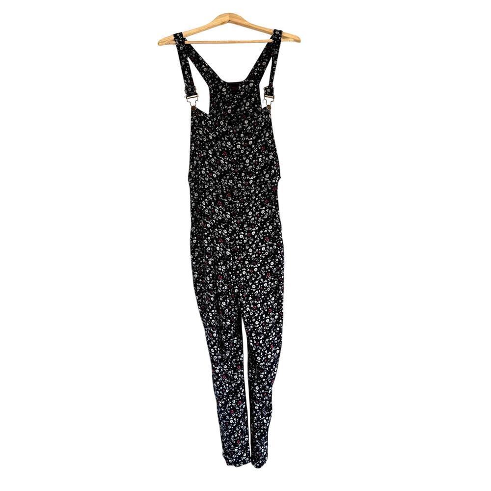 Imaginary Voyage Overalls Floral Navy Women's Size Small - Picture 2 of 5
